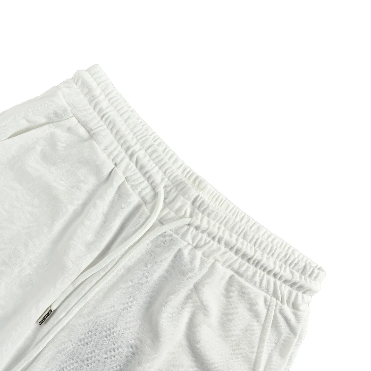 Louis Vuitton/Louis Vuitton embroidered badge checkerboard shorts